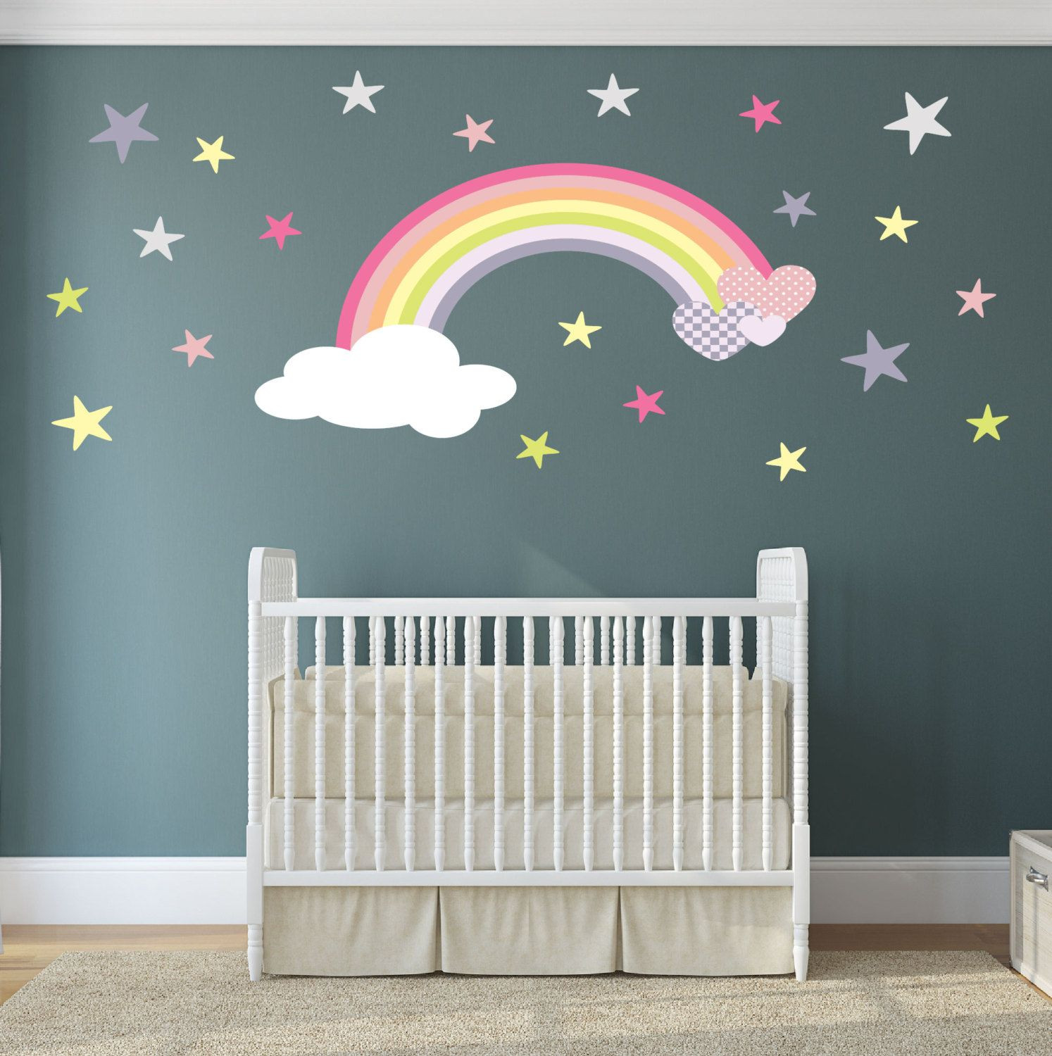 Baby Room Decoration Stickers
 Rainbow Wall Decal girls wall stickers nursery baby room