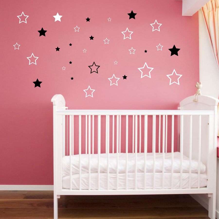 Baby Room Decoration Stickers
 Baby Nursery Stars Wall Sticker Star Wall Decal Children
