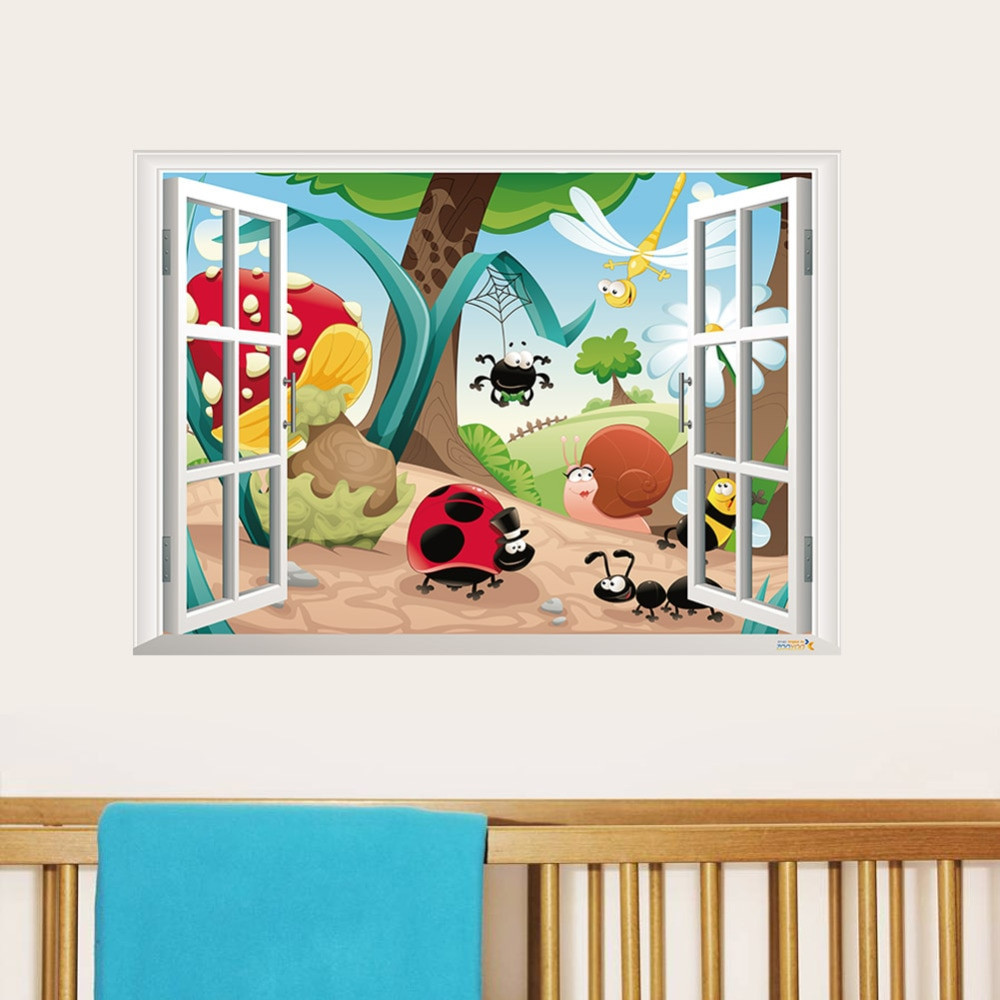 Baby Room Decoration Stickers
 cute cartoon Bug Life home decor child wall sticker for
