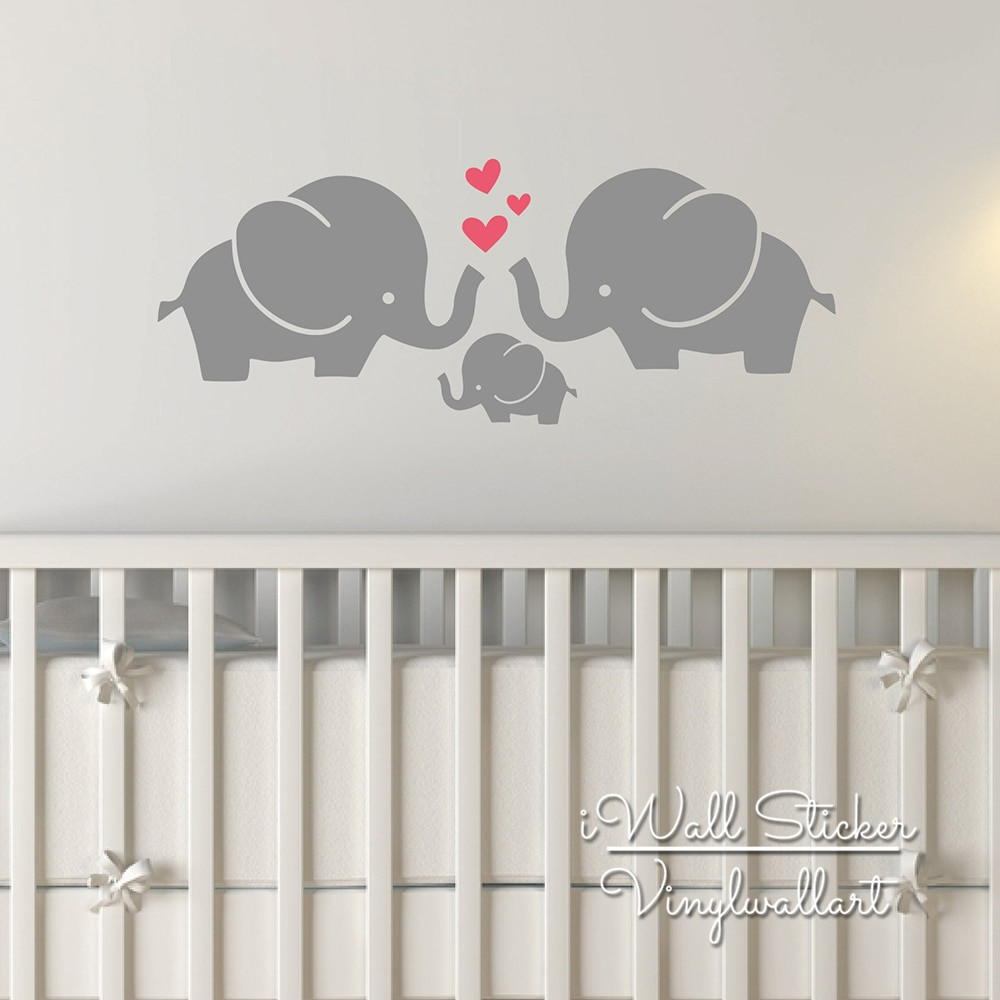 Baby Room Decoration Stickers
 Elephant Wall Sticker Baby Nursery Elephant Wall Decal
