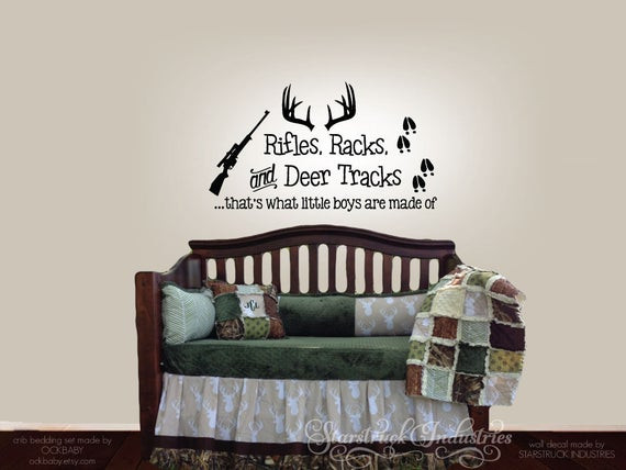 Baby Room Deer Decor
 Rifles Racks & Deer Tracks That s What Little Boys Are