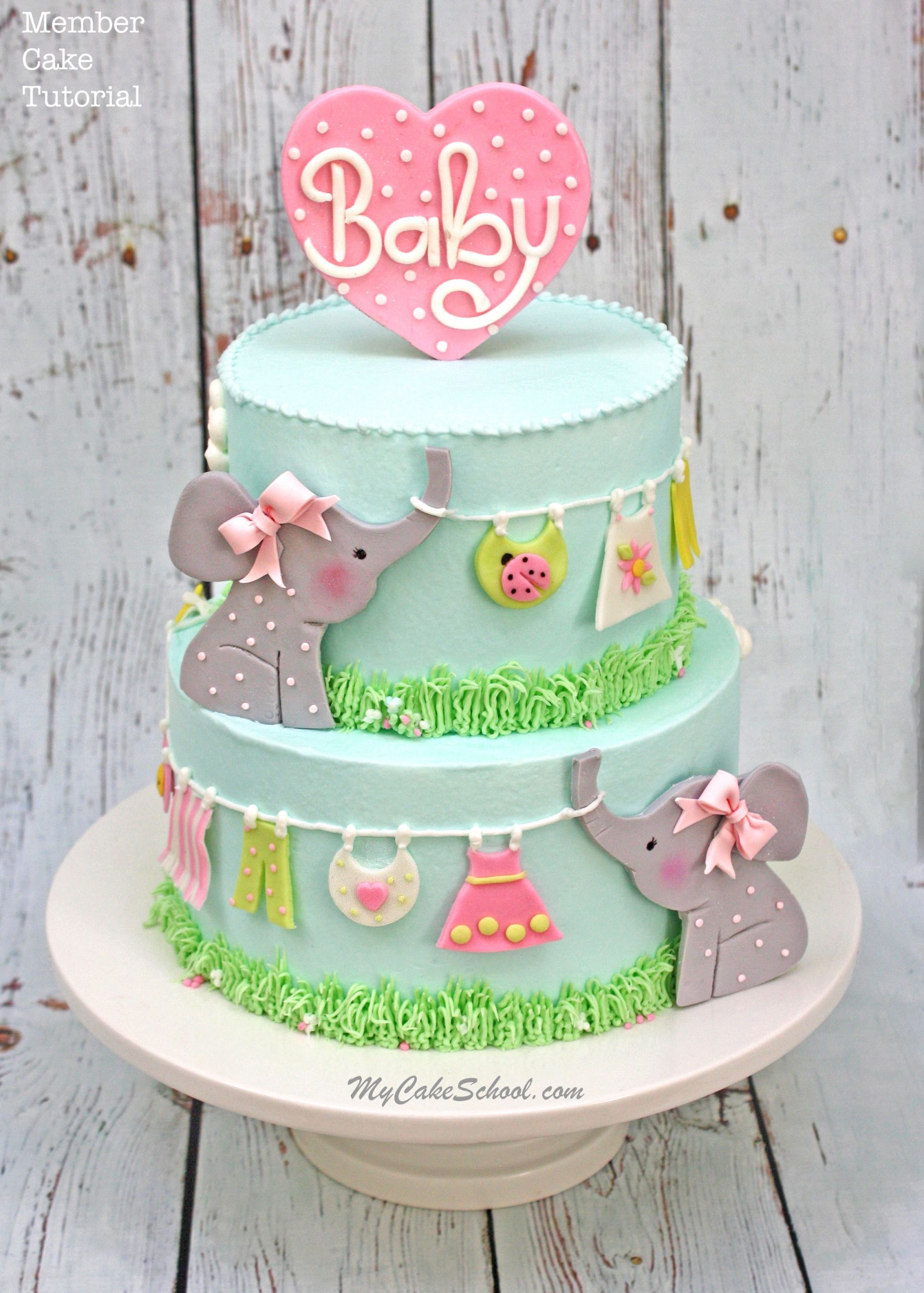 Baby Shower Cake Decor
 Roundup of the CUTEST Baby Shower Cakes Tutorials and