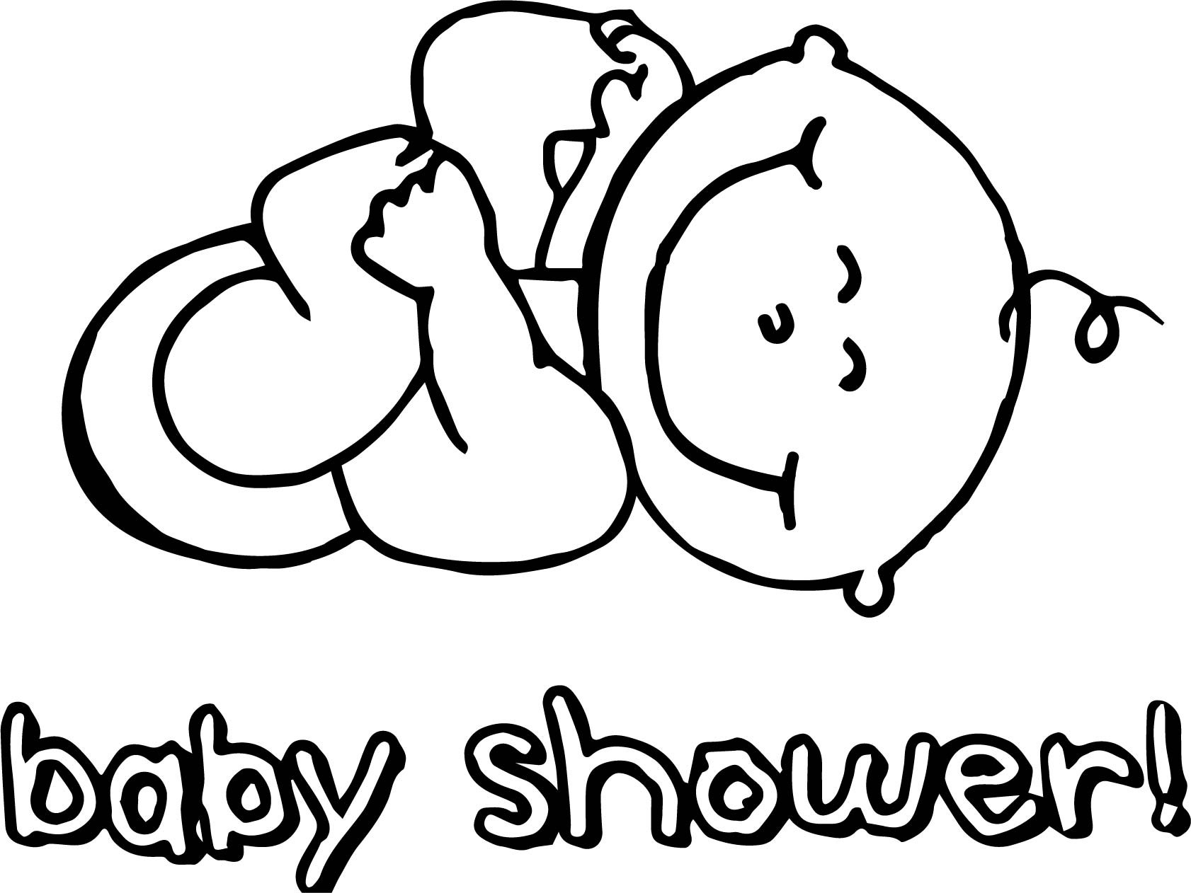 Baby Shower Coloring Page
 Baby Shower Coloring Page
