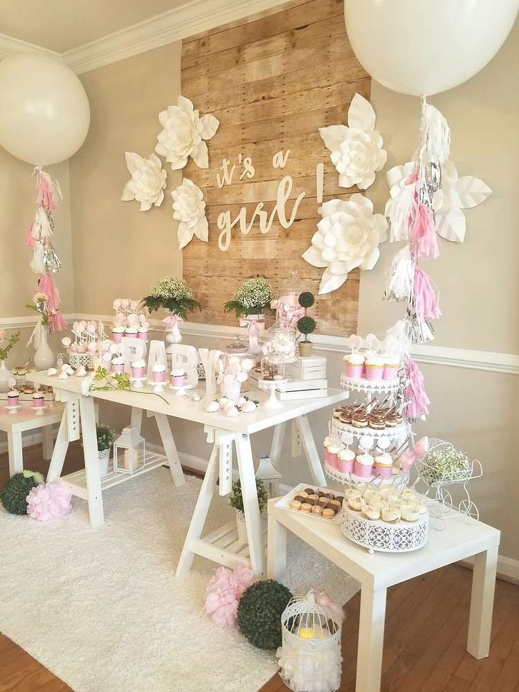 Baby Shower Decoration Ideas Girl
 Baby Shower Party Ideas 1 of 38