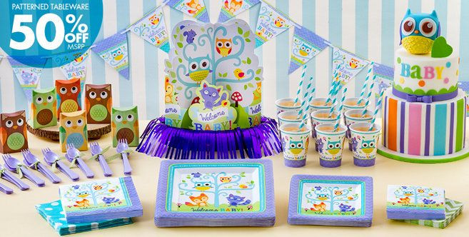Baby Shower Games Party City
 Wel e Baby Party Supplies Woodland Party City site