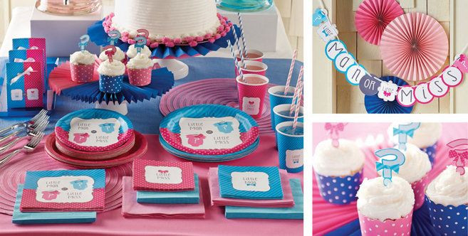 Baby Shower Games Party City
 Bows & Bow Ties Gender Reveal Party Supplies Gender