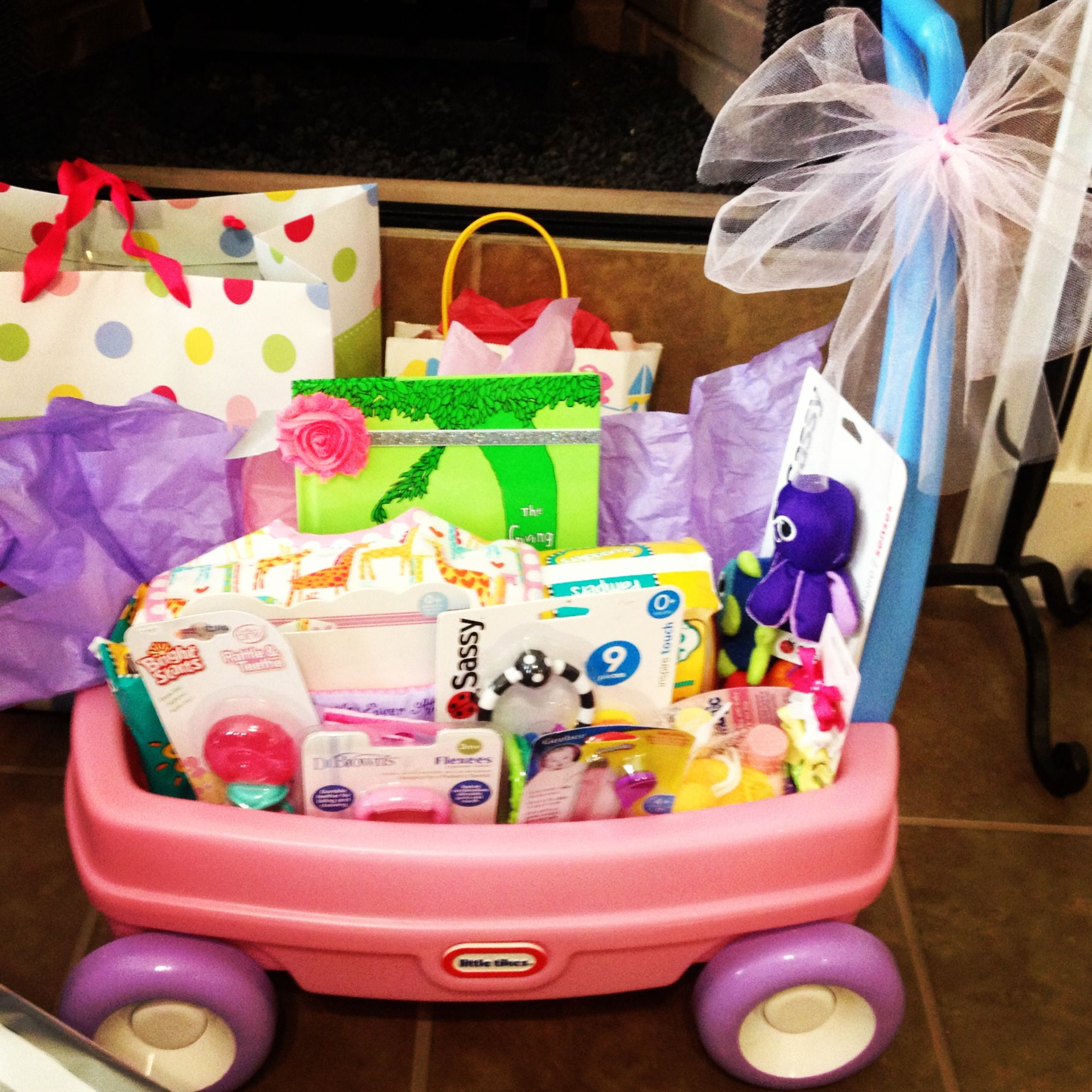 Baby Shower Gift Ideas For Girl
 Baby girl wagon t