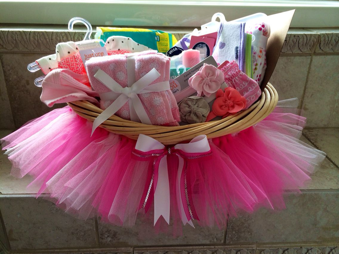 Baby Shower Gift Ideas For Girl
 Baby shower tutu t basket DIY