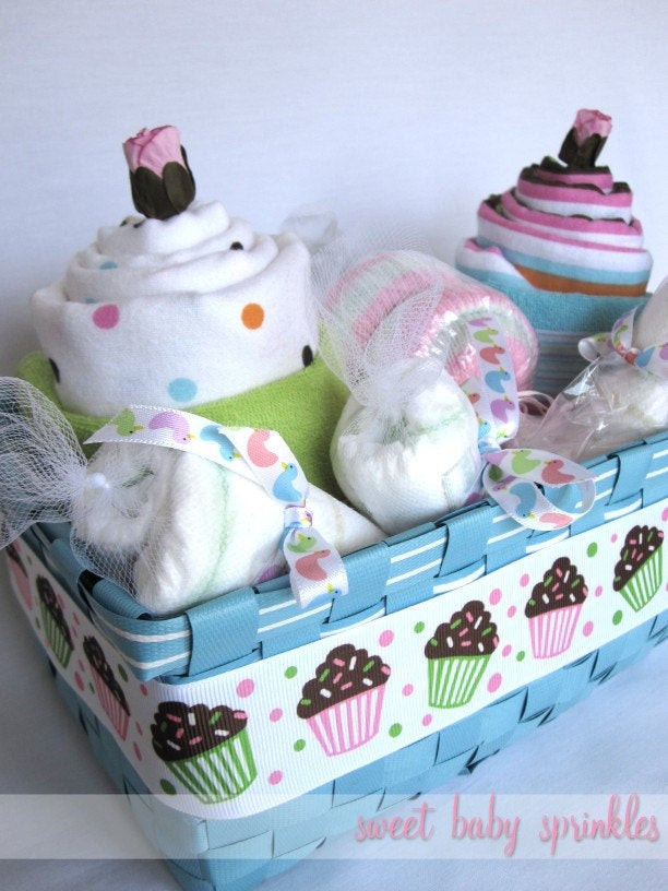 Baby Shower Gift Set
 Baby Girl Cupcakes Gift Set Baby Shower Gift