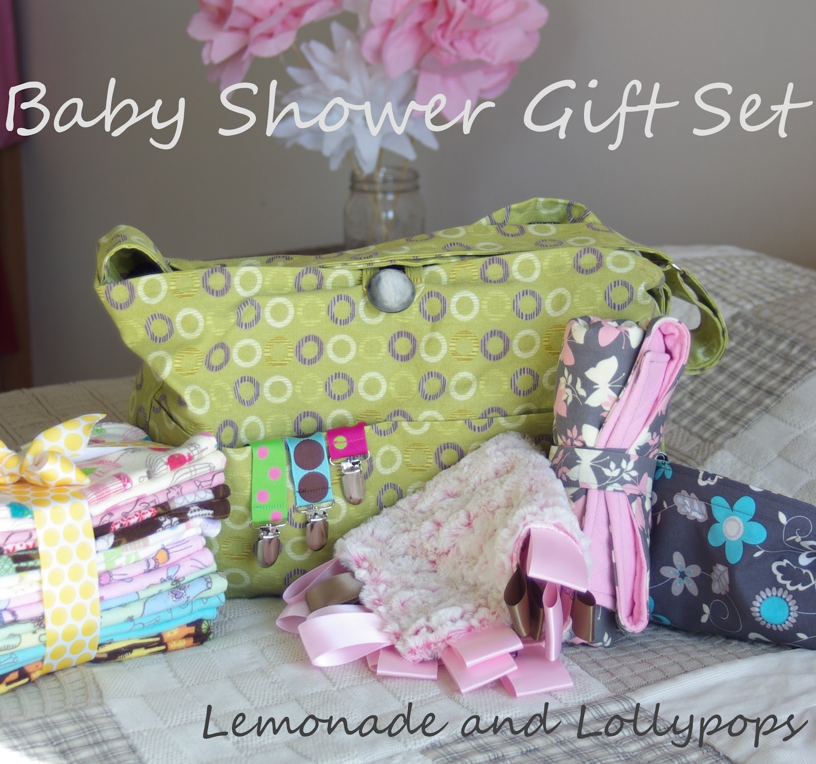 Baby Shower Gift Set
 Lemonade and Lollypops Baby Shower Gift Set
