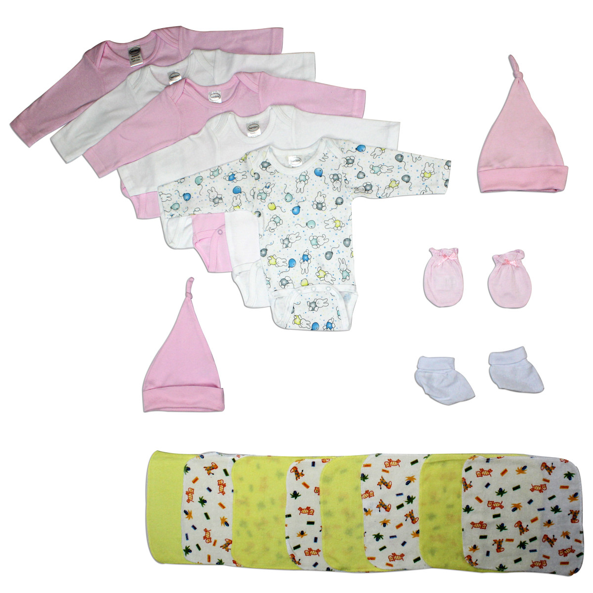 Baby Shower Gift Set
 Bambini Newborn Baby Girl 21 Pc Layette Baby Shower Gift Set