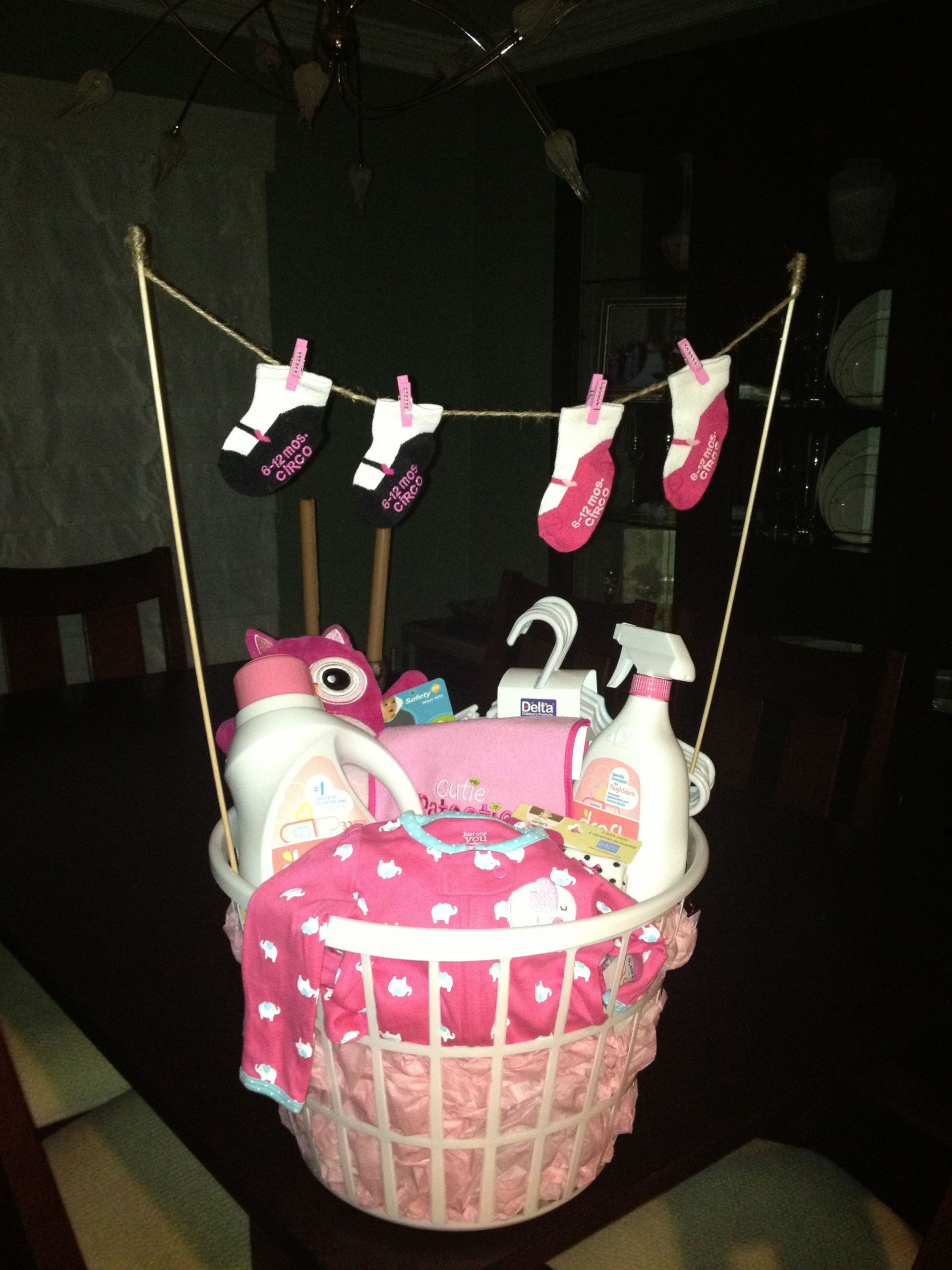 Baby Shower Gifts For Girl
 Laundry basket baby shower t Baby Gifts