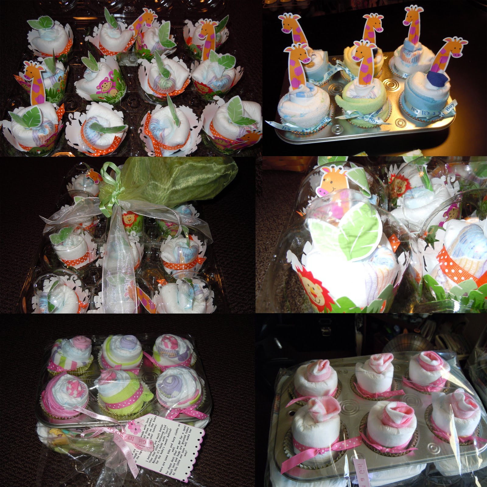 Baby Shower Gifts Made With Diapers
 My Happy Place Diaper Cupcakes for Baby Shower Gifts