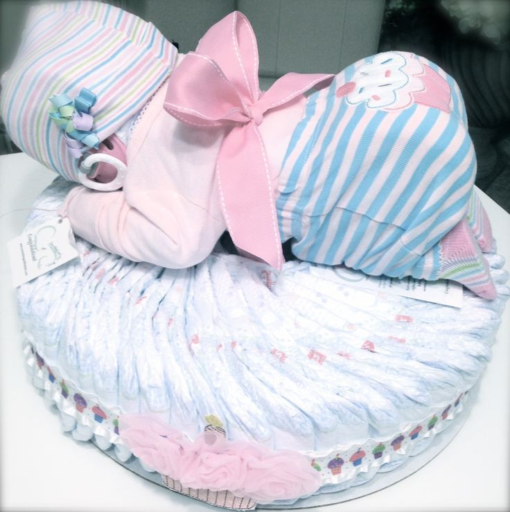 Baby Shower Gifts Made With Diapers
 Custom Lil Cupcake Diaper Baby Cake Perfect for a baby