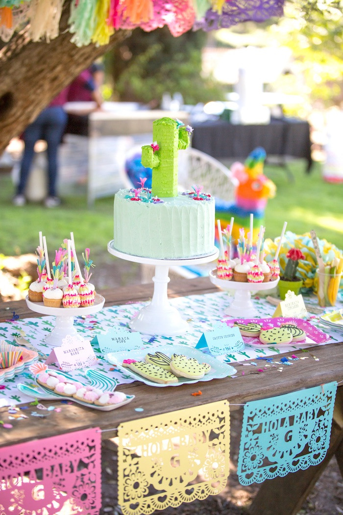 Baby Shower Party Decorations Ideas
 Kara s Party Ideas Cactus Fiesta Baby Shower