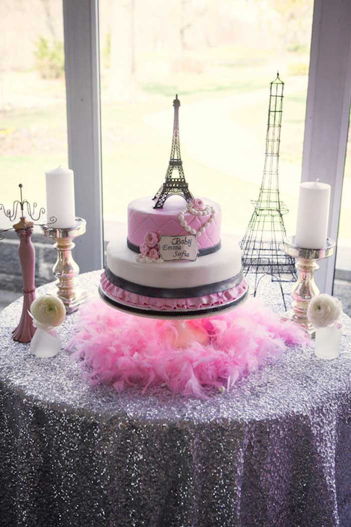 Baby Shower Party Decorations Ideas
 Kara s Party Ideas Pink Paris Themed Baby Shower