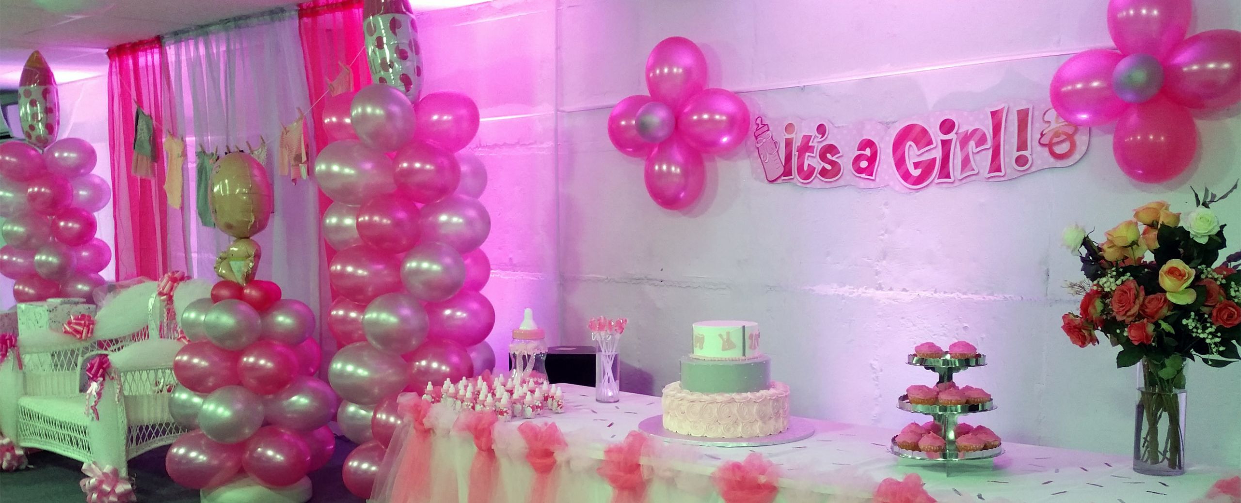 Baby Shower Party Rentals
 girly baby shower BCR Signature Events