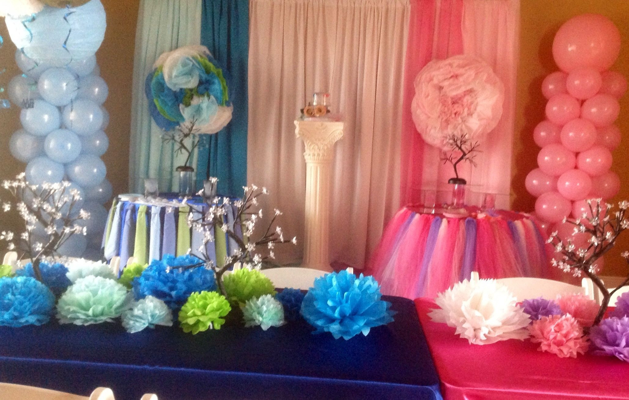 Baby Shower Party Rentals
 Baby shower baby girl baby boy pink and blue baby