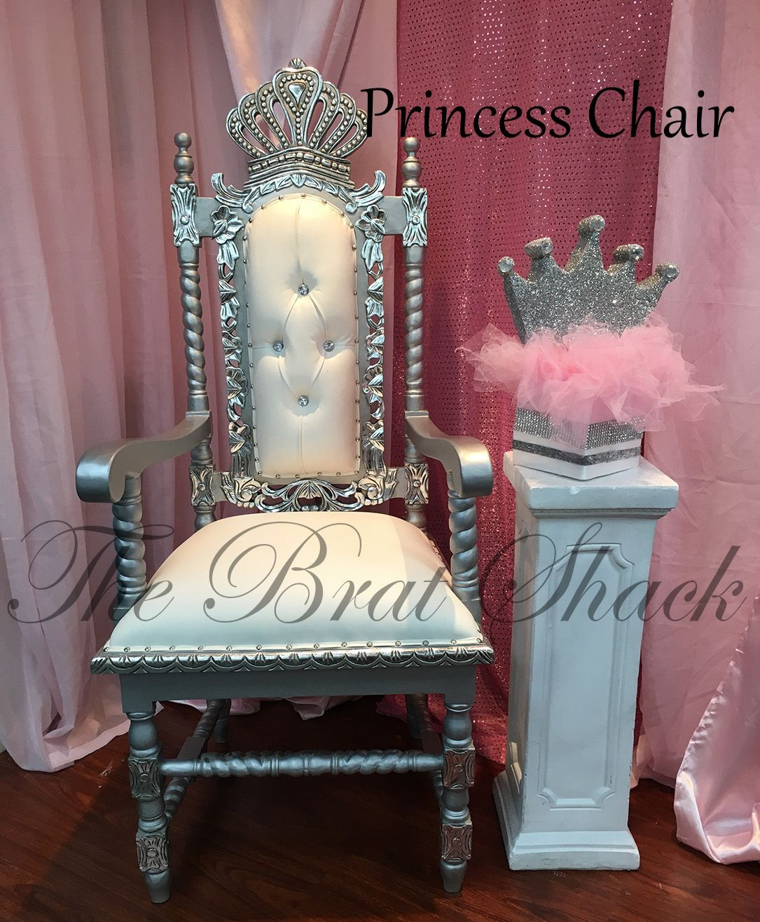 Baby Shower Party Rentals
 Elegant Princess Chair Rental for Birthdays & Baby Showers