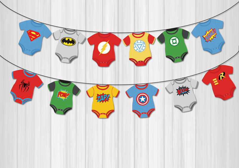 Baby Superhero Party Ideas
 Superhero Avengers Banners Baby Shower Birthday Party