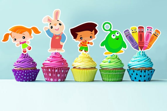 Baby Tv Party Supplies
 Baby First TV Cupcake Toppers Baby First TV Printable