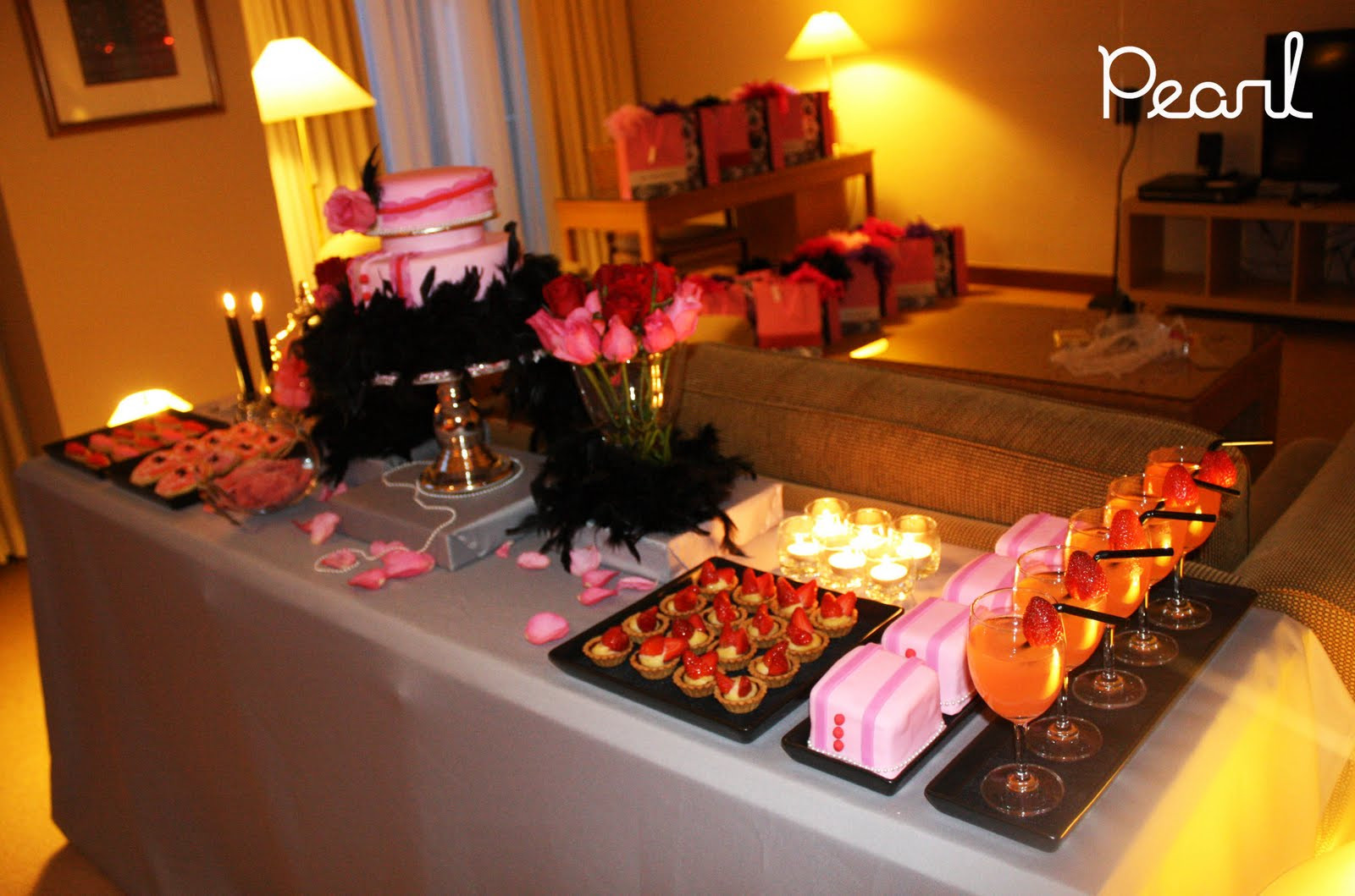 Bachelorette Party Dessert Ideas
 Pearl Cakes Events Dessert Table Burlesque Bachelorette