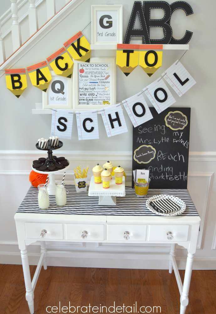Back To School Party Ideas For Adults
 What a cool modern back to school party See more party
