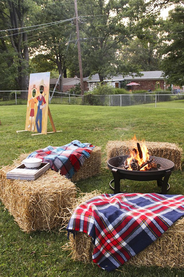 Backyard Fire Pit Party Ideas
 Home Depot Style Challenge Fall Festival Patio Makeover
