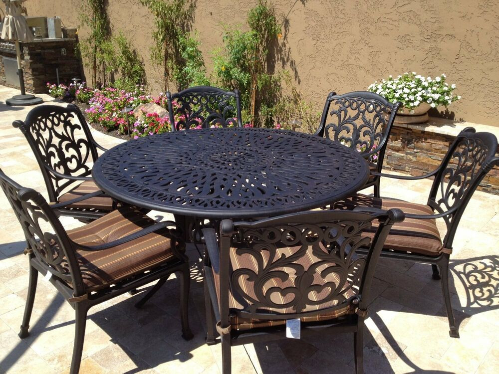 Backyard Furniture Sets
 Cast Aluminum Outdoor Patio Furniture Flamingo 7pc dining