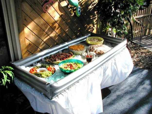 Backyard Graduation Party Menu Ideas
 Try an inflatable tabletop cooler to keep all your food