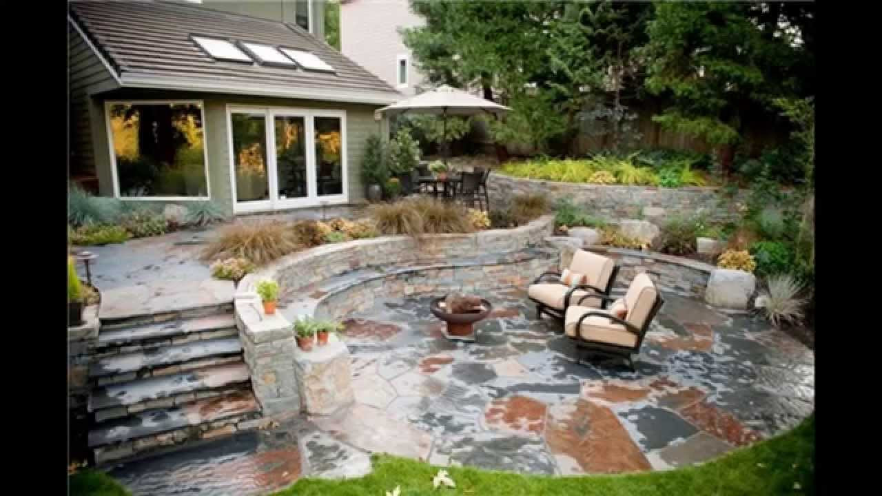 Backyard Gravel Ideas
 Stone patio ideas