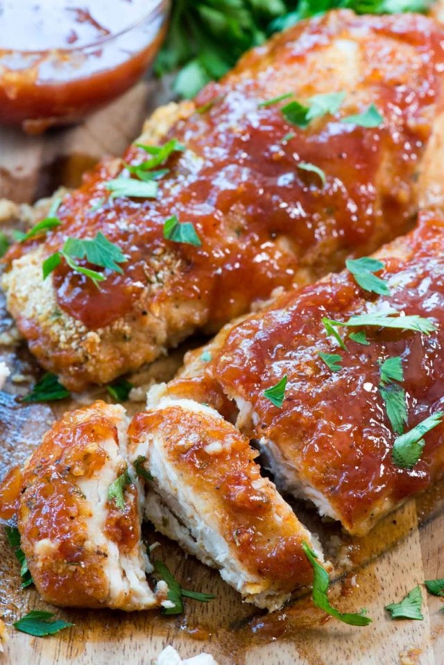 Baked Bbq Chicken Recipe
 Easy Oven Baked BBQ Chicken Crazy for Crust