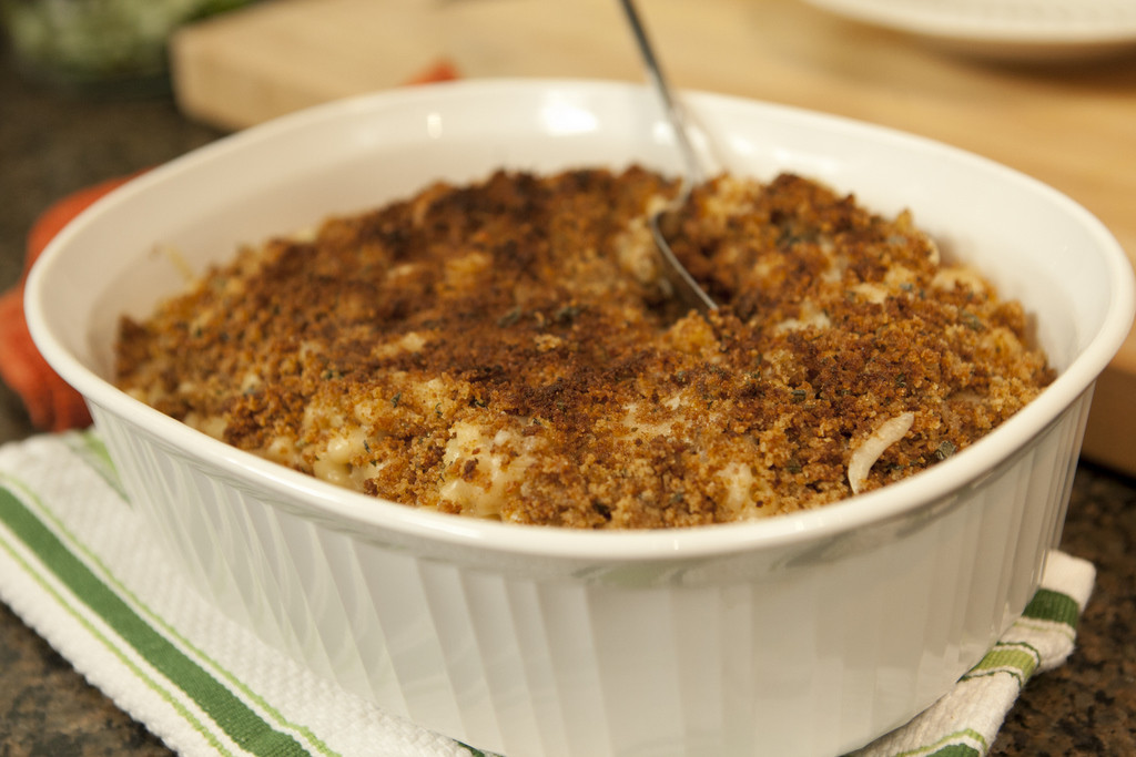 Baked Macaroni And Cheese Bread Crumbs
 Three Cheese Macaroni with Sage Breadcrumbs Growing A