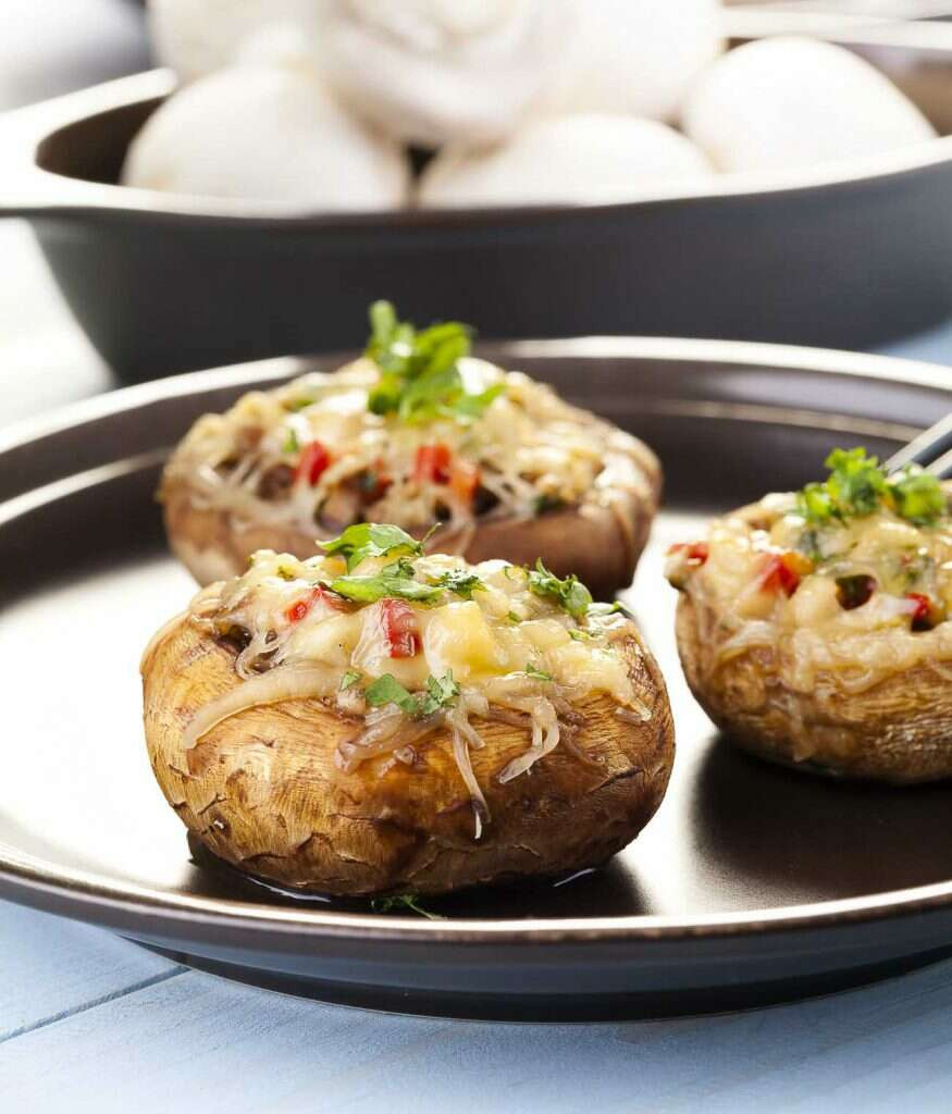 Baked Mushrooms With Cheese
 5 Special Indian Ve arian Dishes for Dinner