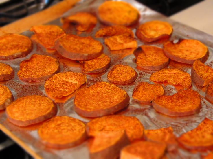 Baked Sweet Potato Slices
 Baked sweet potato slices Recipes Pinterest