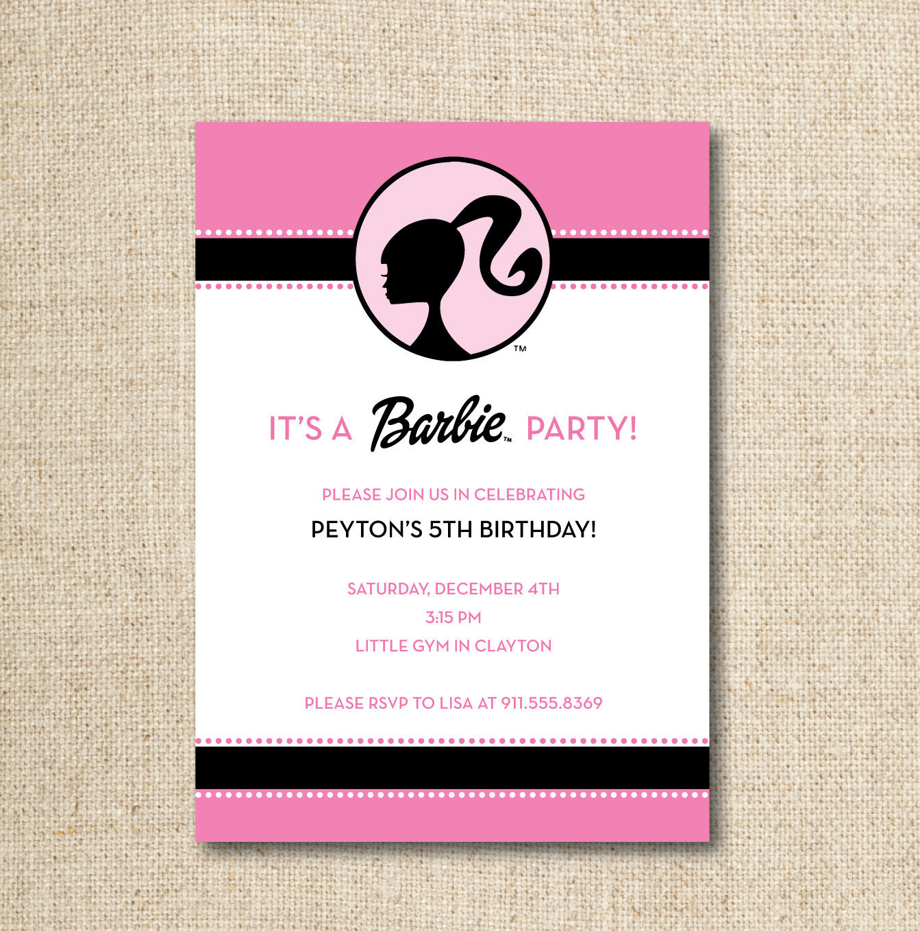 Barbie Birthday Invitations
 Unavailable Listing on Etsy