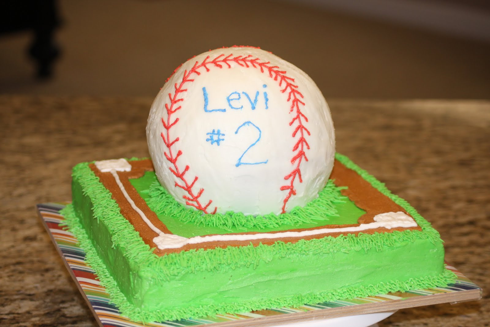 Baseball Birthday Cake
 Monkeys In My Bed Baseball Birthday Cake