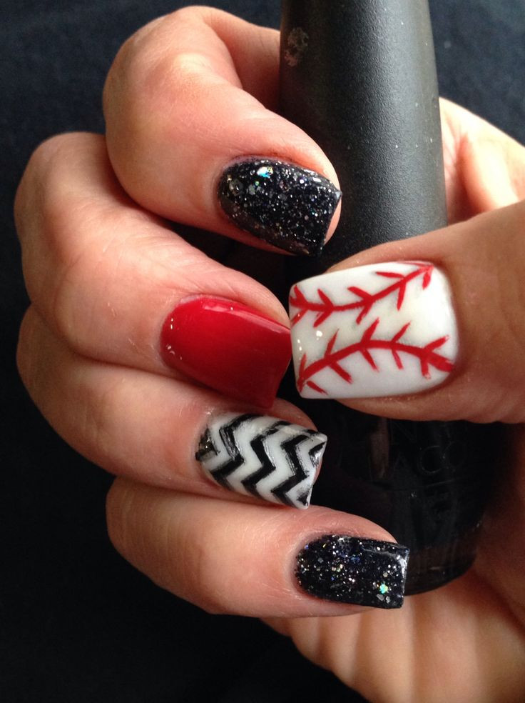Baseball Nail Designs
 Best 25 Baseball nail designs ideas on Pinterest