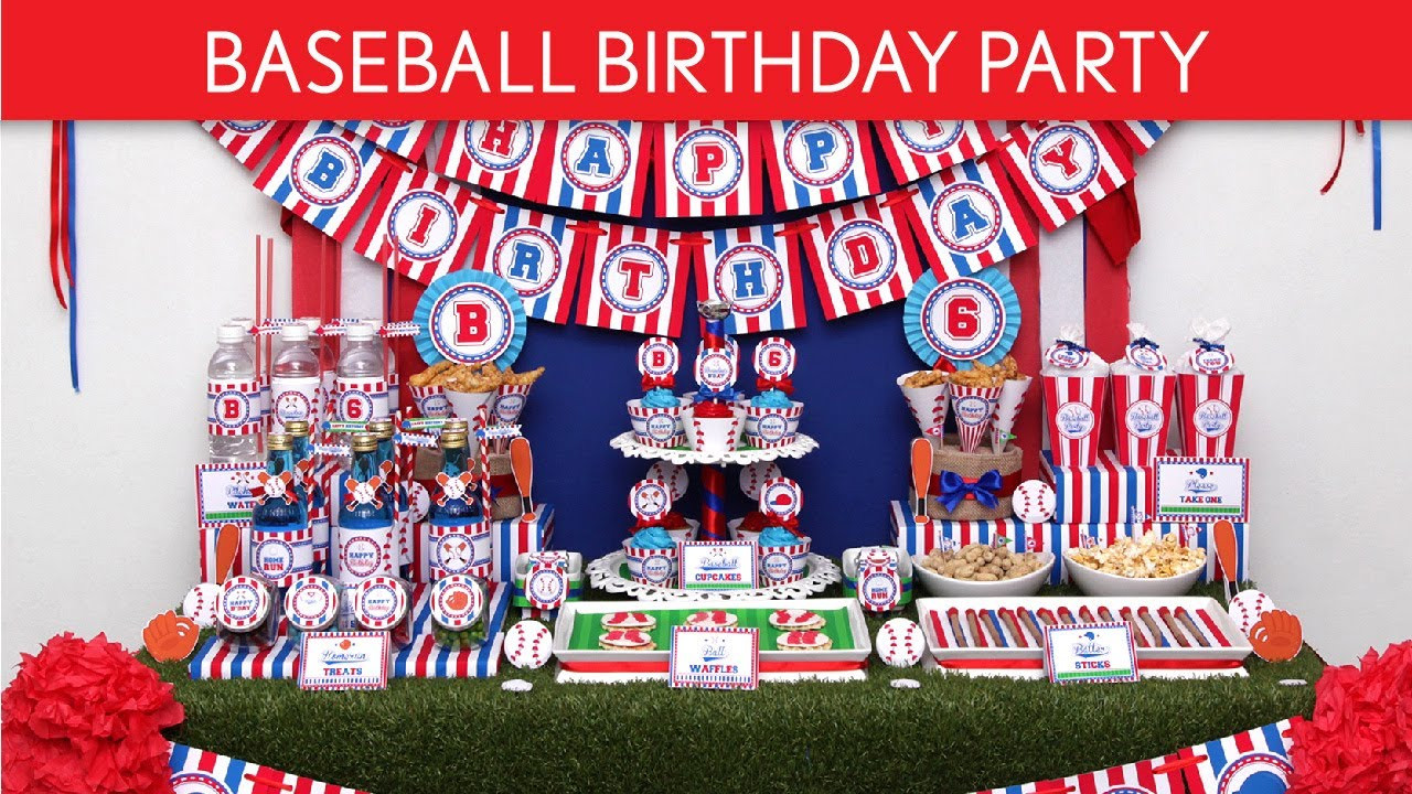 Baseball Themed Birthday Party
 Baseball Birthday Party Ideas Baseball B62
