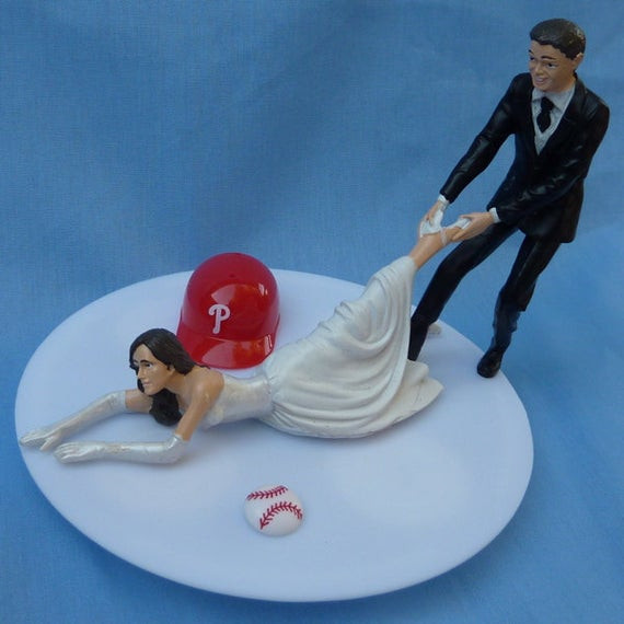 Baseball Wedding Cake Topper
 Wedding Cake Topper Philadelphia Phillies Phils G Baseball