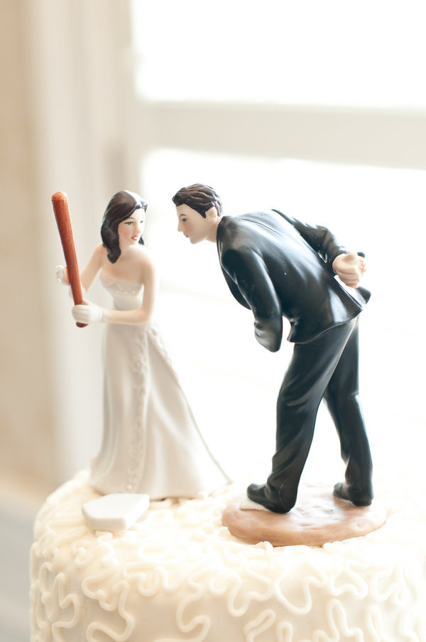 Baseball Wedding Cake Topper
 Yankees vs Orioles A Baseball Themed Wedding
