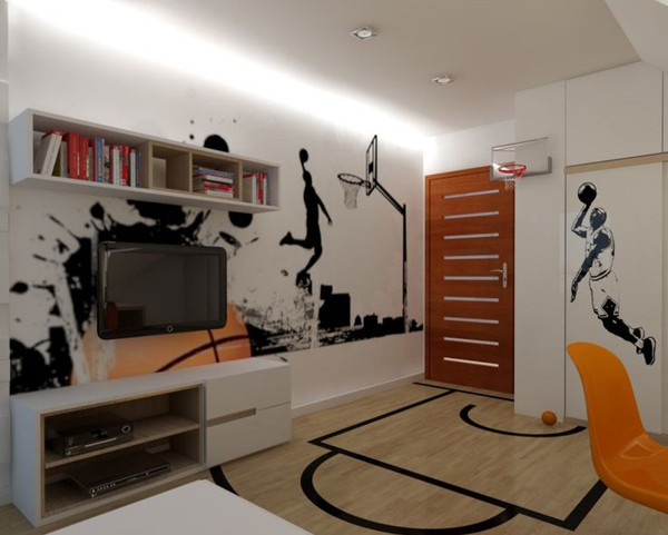 Basketball Hoop For Kids Room
 20 Sporty Bedroom Ideas With Basketball Theme