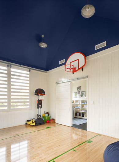 Basketball Hoop For Kids Room
 Attice Basketball Court Transitional boy s room
