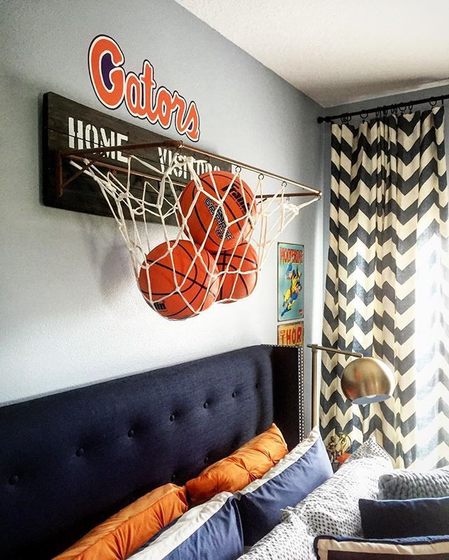 Basketball Hoop For Kids Room
 This is Brandon s Bedroom and I m sharing it for this