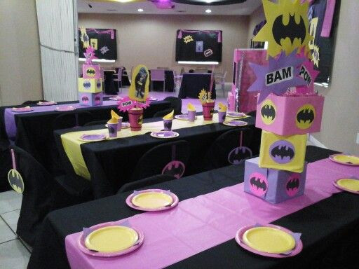 Batgirl Birthday Party Supplies
 Batgirl centerpiece
