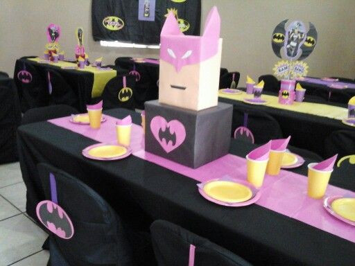 Batgirl Birthday Party Supplies
 Batgirl centerpiece
