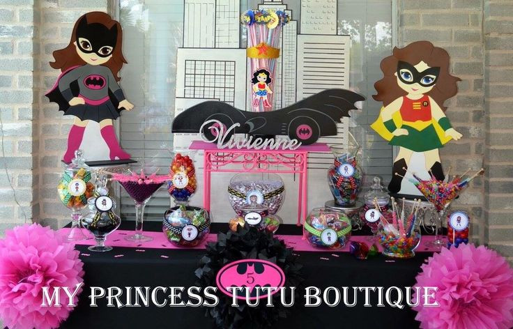 Batgirl Birthday Party Supplies
 1000 images about Candy Tables on Pinterest