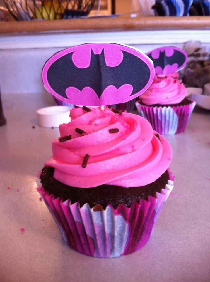 Batgirl Birthday Party Supplies
 Batgirl Cupcakes for Fia s 4th Birthday Cafe Mom