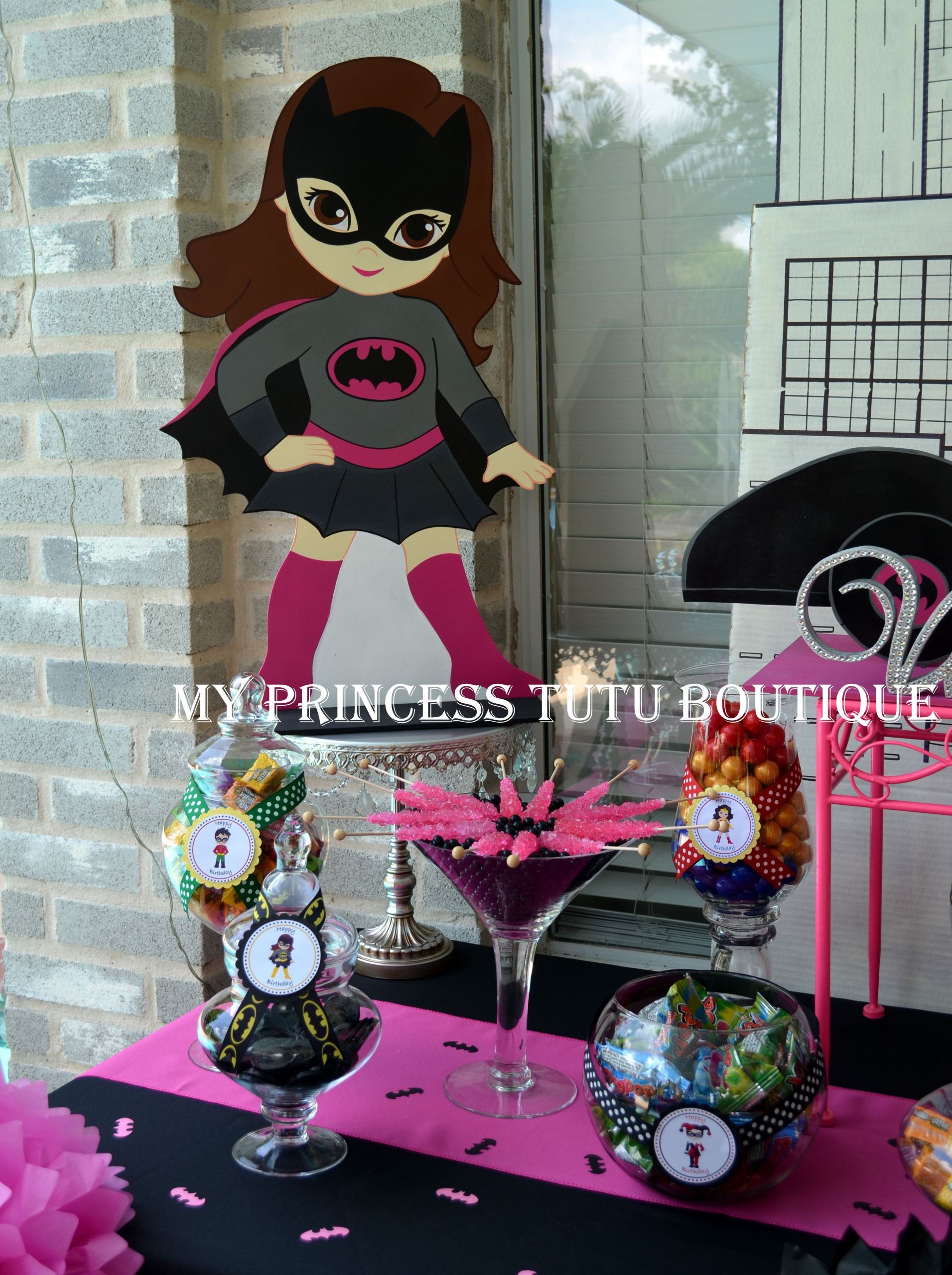 Batgirl Birthday Party Supplies
 Girls superhero birthday party ideas Batgirl birthday