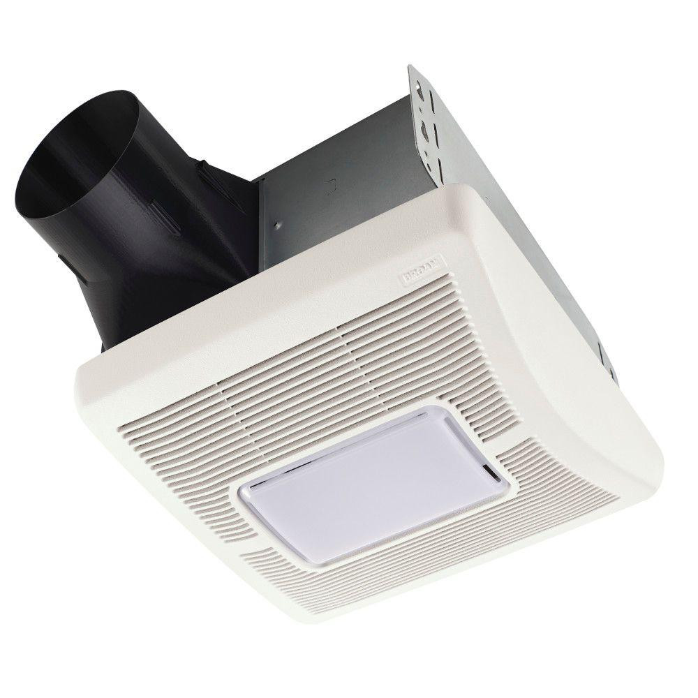 Bathroom Exhaust Fan Light
 Broan InVent Series 110 CFM Ceiling Roomside Installation